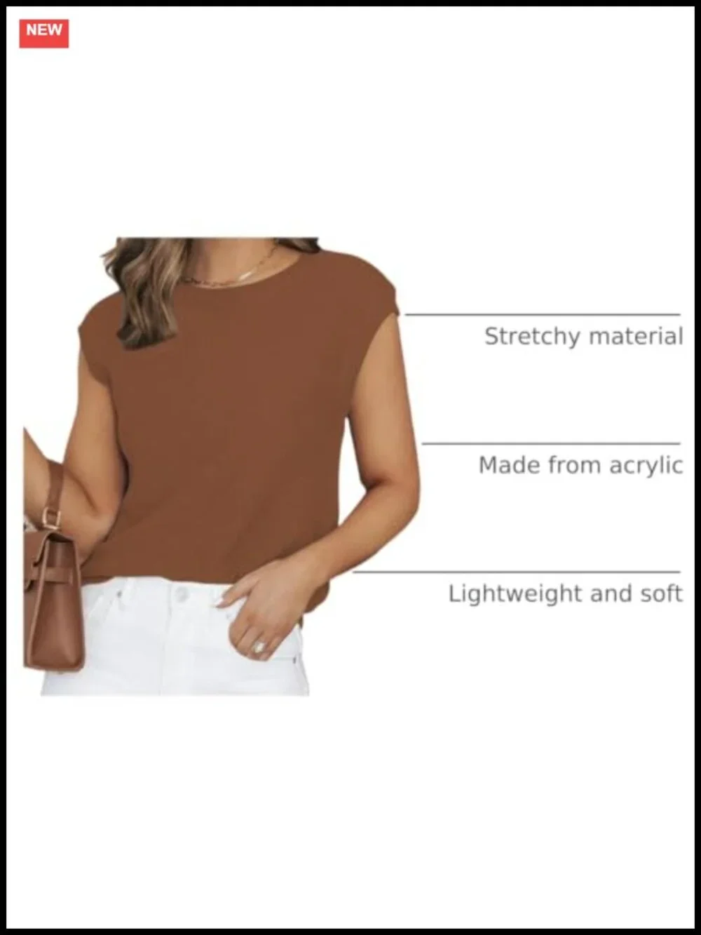 100% Viscose Women's Cap Sleeve Knit Pullover Sweater Summer Crew Neck